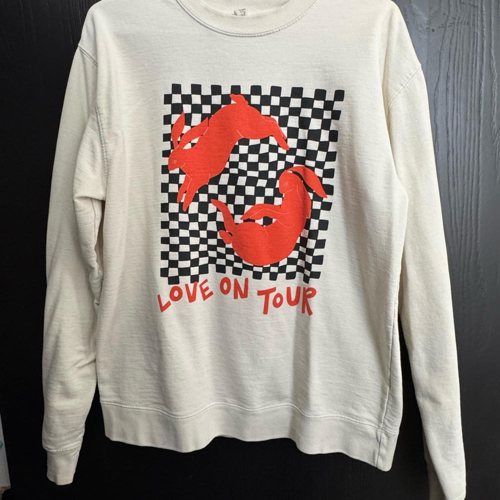 Love On Tour Cream Sweater